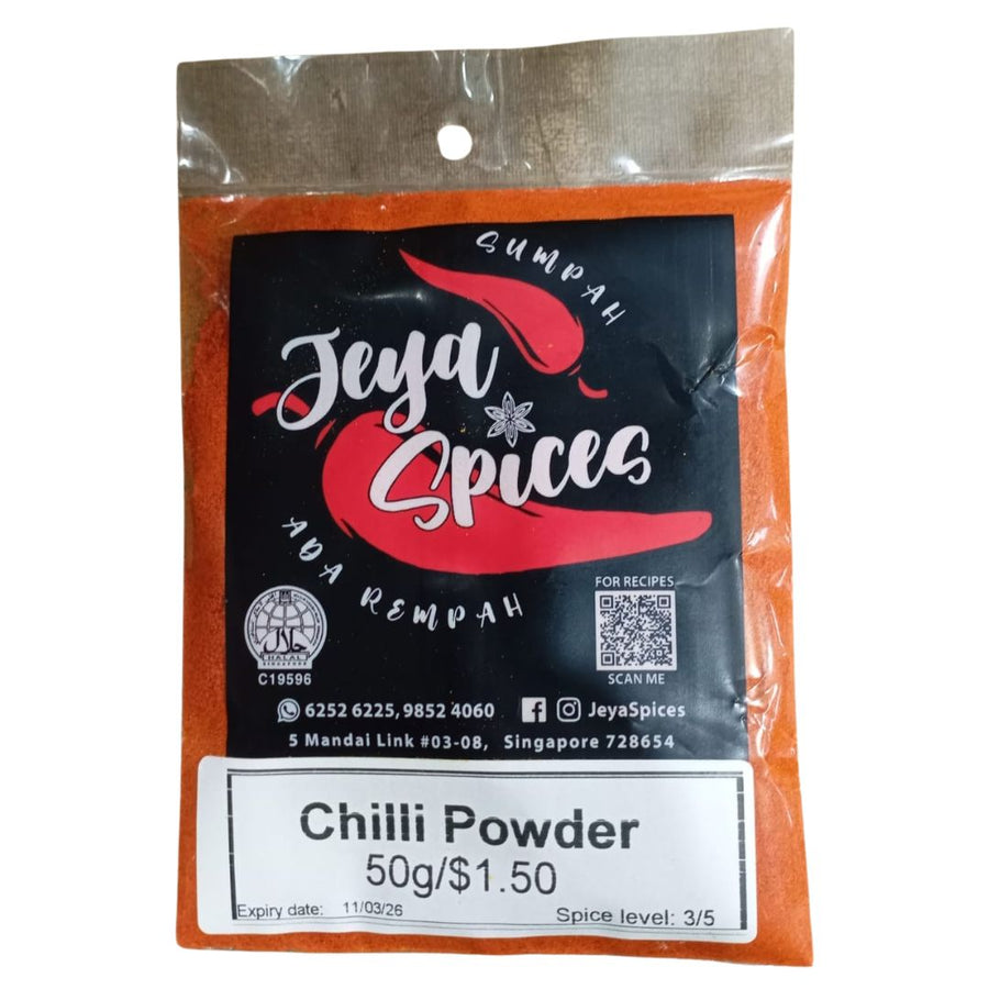 Jeya Spices Hot Chilli Powder 50g